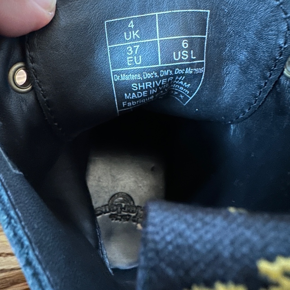 Dr. Martens Black Boots with Heel - Picture 4 of 5